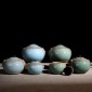 梦之队 厂家哥窑青瓷开片釉茶具精品茶叶罐密封储蓄普洱茶罐